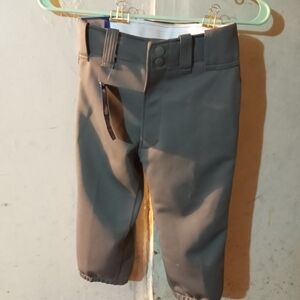 A Durable New (NWT) Medium/Youth Grey Mizuno [Baseball] Short Pant (Thailand)